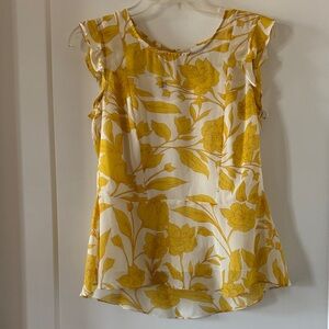 Cabi Sunrise Top Floral Tank Style 5899 Yellow size XS